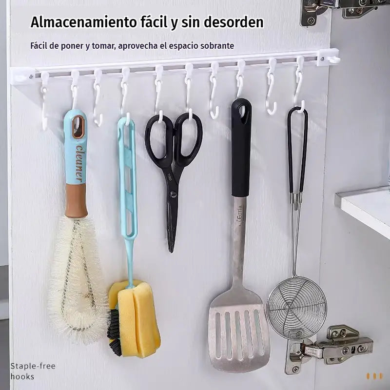 📢💯Gancho multifuncional para riel deslizante ⏰【30 cm con 10 eslabones + 40 cm con 12 eslabones】2 juegos por 25 euros