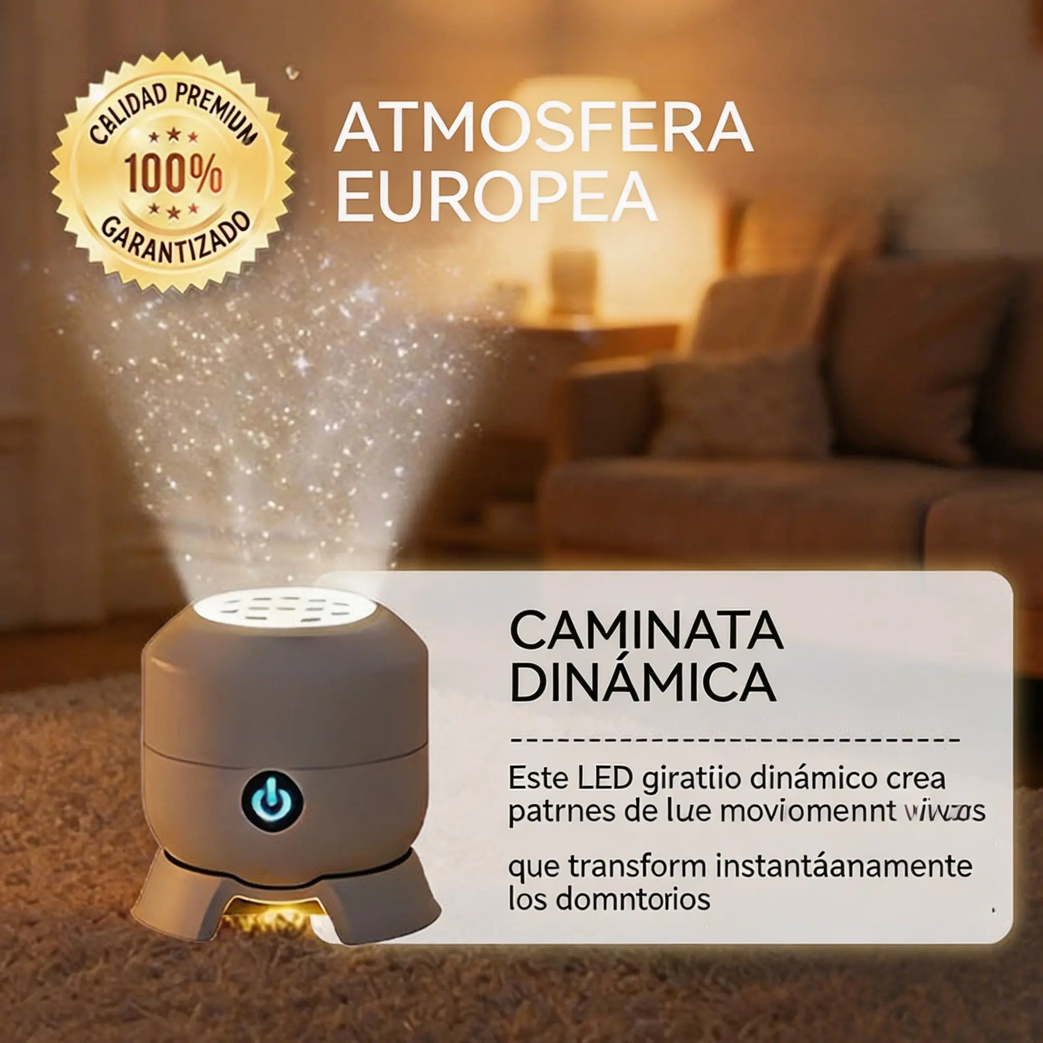 【50%OFF】¡Lámpara proyector LED giratoria dinámica 2026!