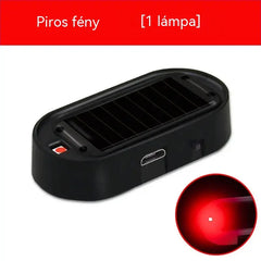 📢🚗 2 darab 8200 Ft ⏰ Villogó fényű, lopásgátló funkcióval ellátott napelemes LED-lámpa
