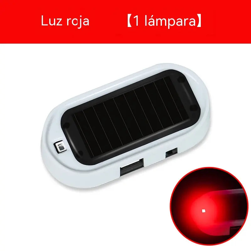 📢🚗 2 piezas 26 euro ⏰ Lámpara LED solar antirrobo con luz intermitente