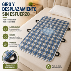 🛏️ Camilla multifuncional impermeable para traslado de pacientes: ¡5 capas de protección y asas para facilitar la transferencia! 🛡️👵