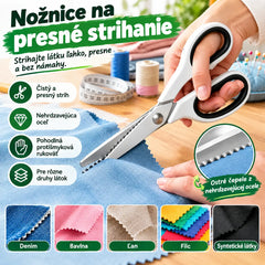 🔥✂️ Víceúčelové cikcakové nůžky – na látku, papír a tvoření 🧵
