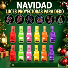 🥳【Juego de 24 piezas】🥳🎉Mini luces LED para dedos de colores: luz brillante multicolor, fácil de encender/apagar con una sola pulsación. Banda elástica suave para un ajuste cómodo 🎶✨