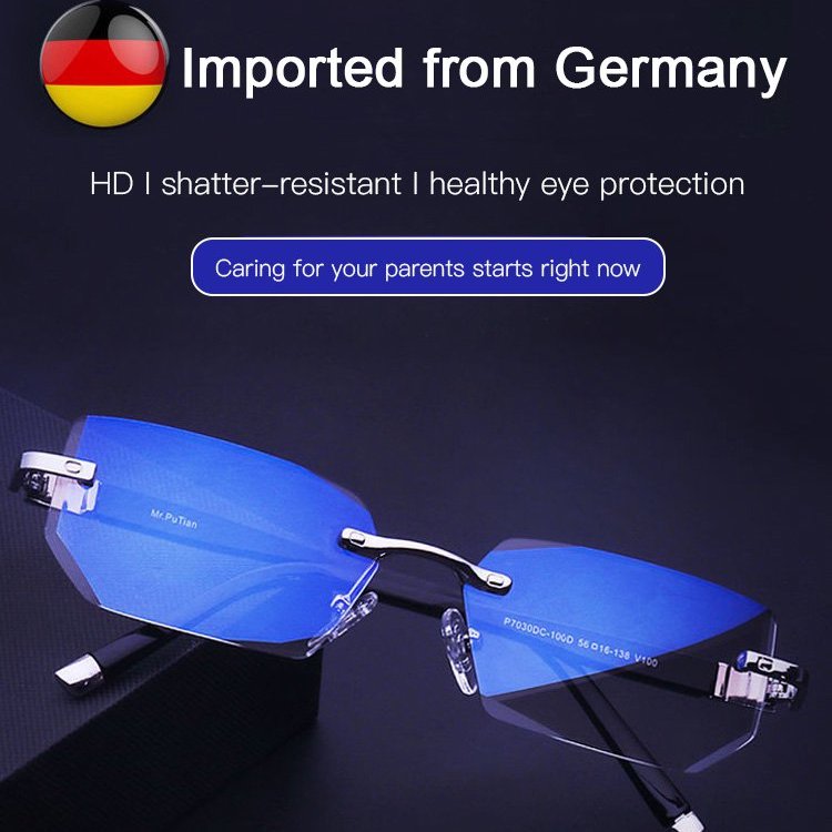 🧐【Oferta por tiempo limitado】👓️Gafas de lectura con bordes de corte de diamante que bloquean la luz azul