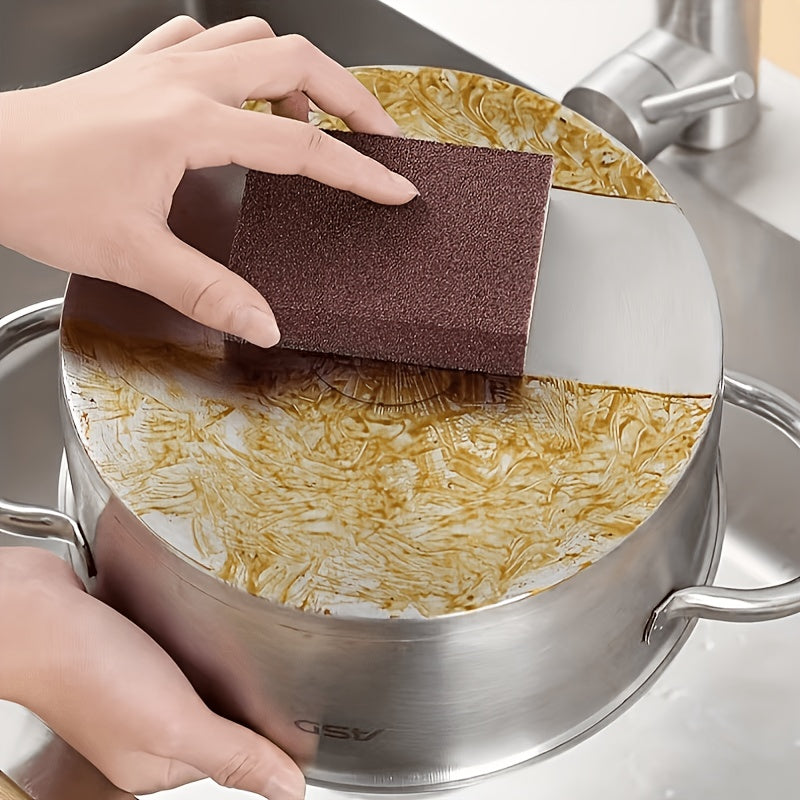 【1 mango + 5 cepillos】🧽 Cepillo mágico con mango intercambiable: Elimina eficazmente las manchas de aceite y el óxido 🔥🛠️