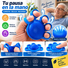 【📢50% de descuento】Pelota de entrenamiento para la rehabilitación de la fuerza de agarre, para personas mayores o supervivientes de un ictus, con aro fijo.