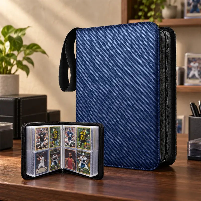 📸✨ Álbum de Tarjetas Coleccionables con Cremallera | Estuche Portátil de Hojas Sueltas para Fotos y Tarjetas | Organizador de Recuerdos 🎴