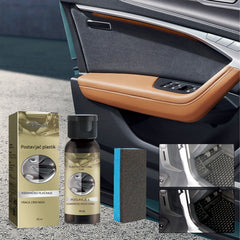 🚗【Kupi 1 i dobiješ 1 gratis】🖤 Set za Obnavljanje Plastike za Auto – Vraća Duboku Crnu Boju i Originalni Sjaj 🔥