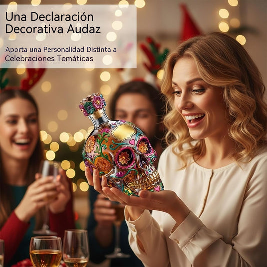 🔥🍷Botella de tequila de edición limitada del Día de los Muertos🎁