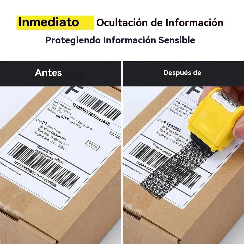 Sello de privacidad enrollable para la prevención y protección contra el robo de información.