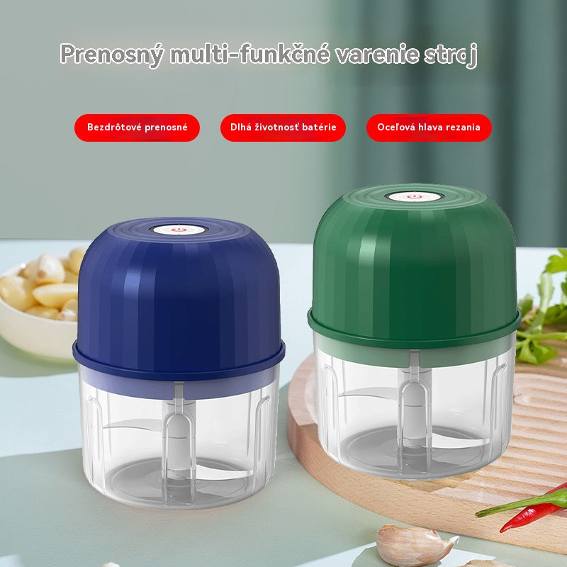 PREDANÉ VIAC AKO 50 000 KUSOČIEK!Elektrický sekač na cesnak, mini prenosný sekač na zeleninu
