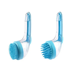 🥳Compra 1 y llévate 1 gratis🛁🐾 Cepillo de baño todo en uno: dispensador de champú incorporado, cerdas de doble cara. Limpieza suave y fácil. ¡Un baño relajante para ti y tu mascota! 💧✨