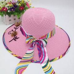 🔥¡Disfruta de un 50% de descuento!🌞👒 Sombrero plegable de ala ancha para mujer con protección solar.