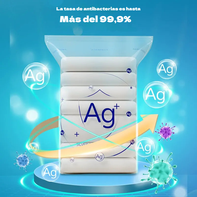 🔥paquete de 5 piezas🔥🧳Bolsa de compresión al vacío tridimensional antibacteriana sin vacío