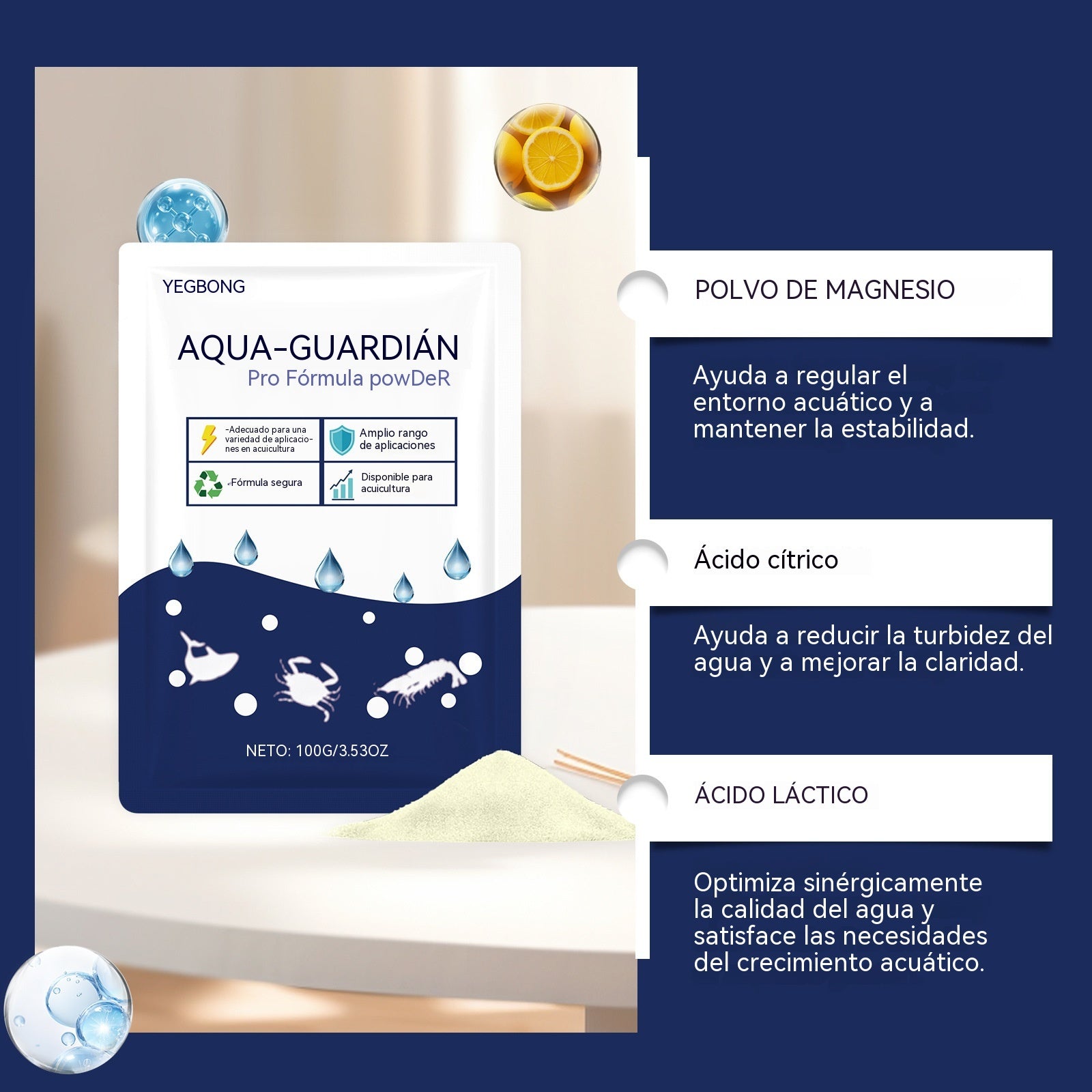🛡️【Compra 2 y llévate 1 gratis】🔍Agente clarificador profesional: fórmula avanzada, no tóxica, elimina partículas finas y residuos orgánicos. Apto para estanques de koi, acuarios y jardines acuáticos. 🐟💚💦