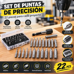 🔩 ⚡ Juego de 22 extractores de tornillos – Acero aleado; extrae pernos oxidados y con la cabeza barrida ✨