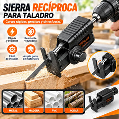 🛠️Adaptador de sierra recíproca universal | Transforma tu taladro en potente sierra de corte
