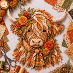 🐮💐Kit de tela 3D para armar | ✂️💕El set incluye todas las piezas