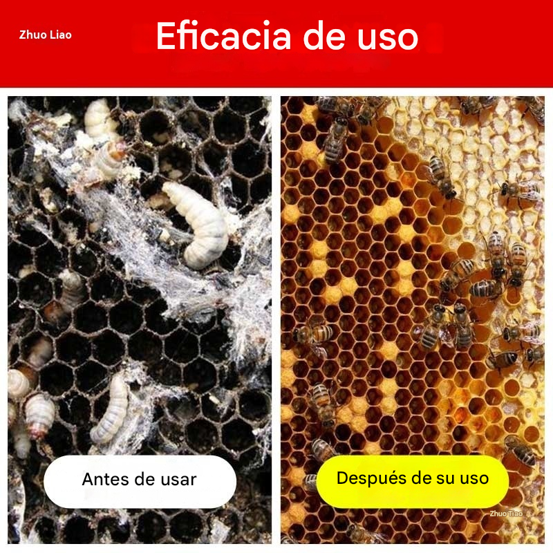 🐝【50 piezas】Pastillas para eliminar insectos de la colmena. Eliminan eficazmente polillas, larvas y parásitos