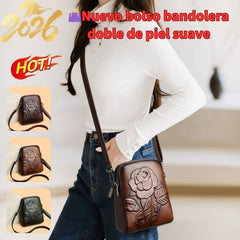 👜Nuevo bolso bandolera/de hombro de piel suave de doble capa