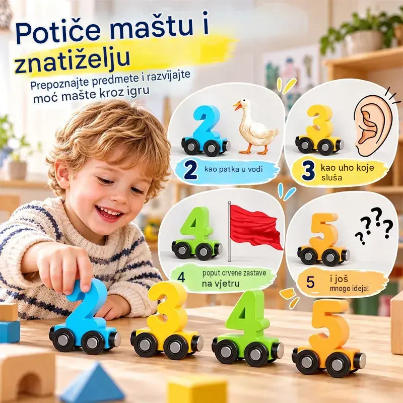 🔥Kupite 1, dobijte 1 gratis🔥🚂 Dječji magnetski vlak s brojevima | Edukativna i zabavna igračka za slaganje