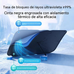 🚗【140*80cm】Parasol para coche y sombrilla aislante del calor