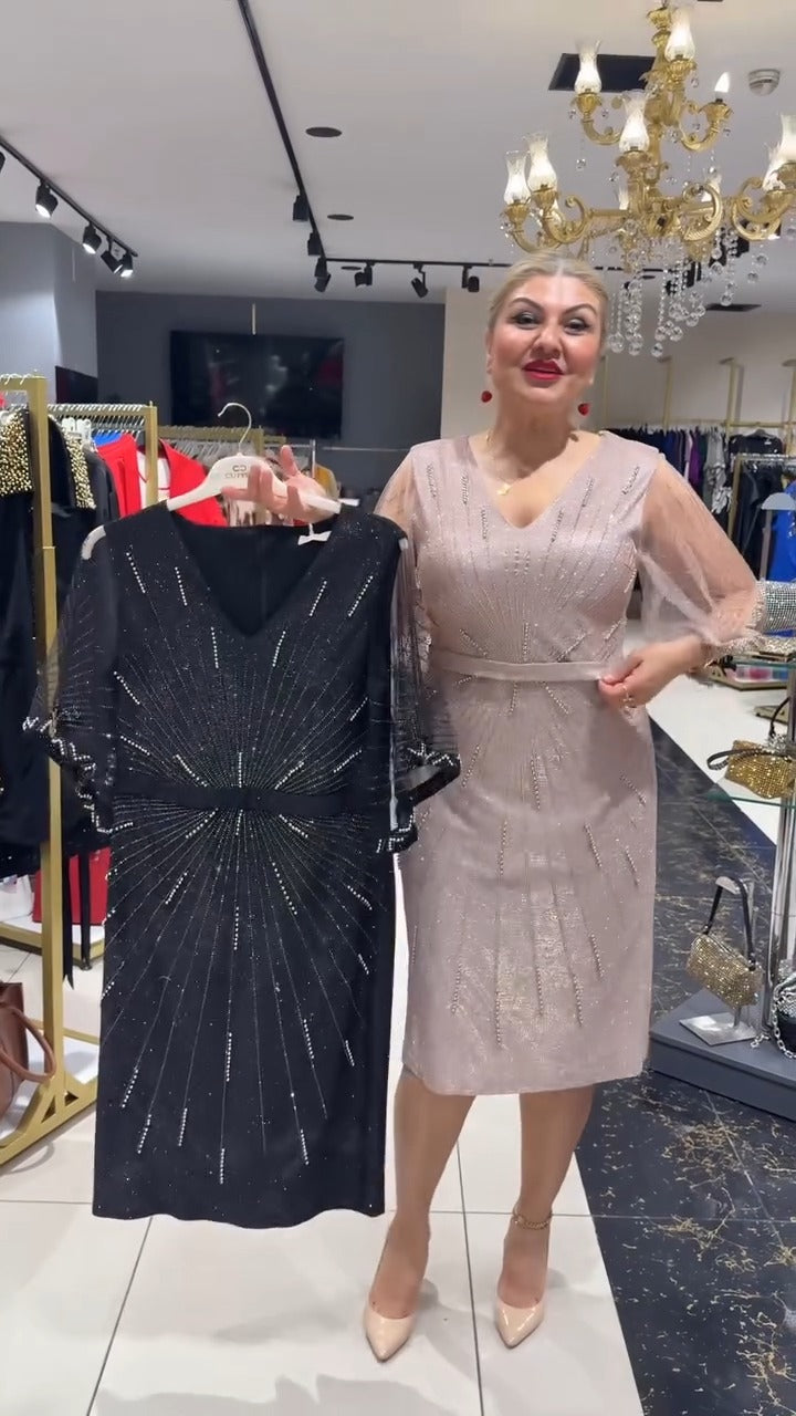 【S-5XL】Vestido de gasa nuevo y muy bonito