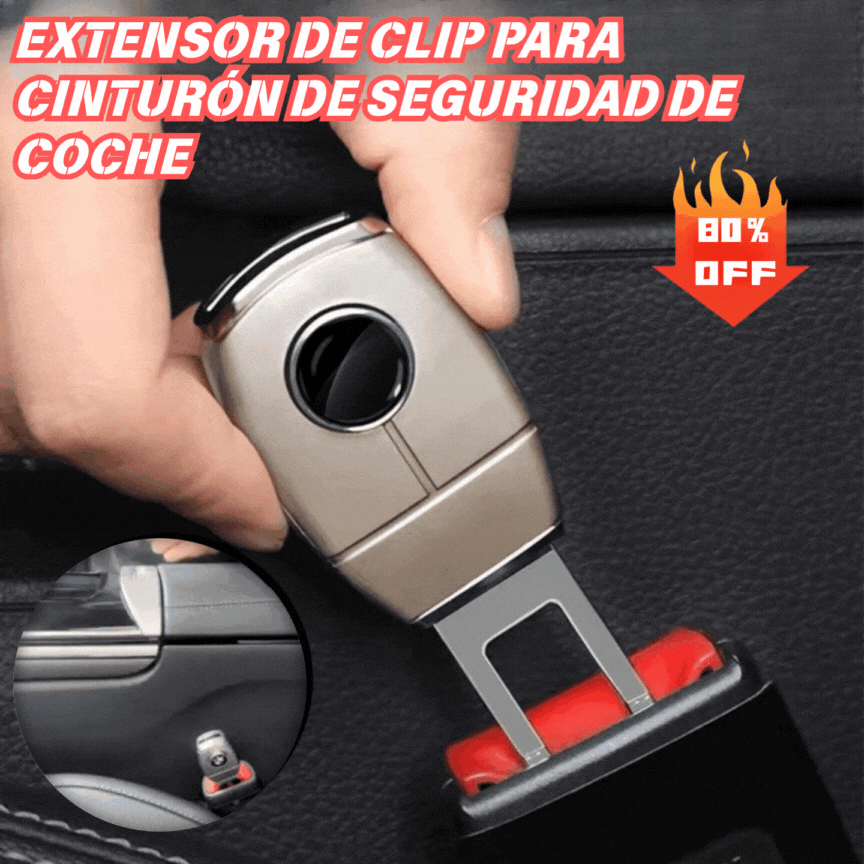 💥【4 piezas】🚗👍Extensor de cinturón de seguridad de metal para coche