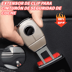 💥【4 piezas】🚗👍Extensor de cinturón de seguridad de metal para coche