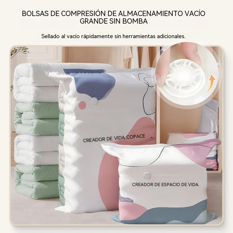 【Compra 2 y llévate 2 gratis】Bolsa de compresión al vacío 3D, bolsa de almacenamiento al vacío sin aire