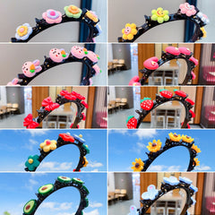 🔥【Compra 3 y llévate 2 gratis, 5 artículos por solo 25 euros】Diademas, pinzas para el pelo y diademas trenzadas para niñas