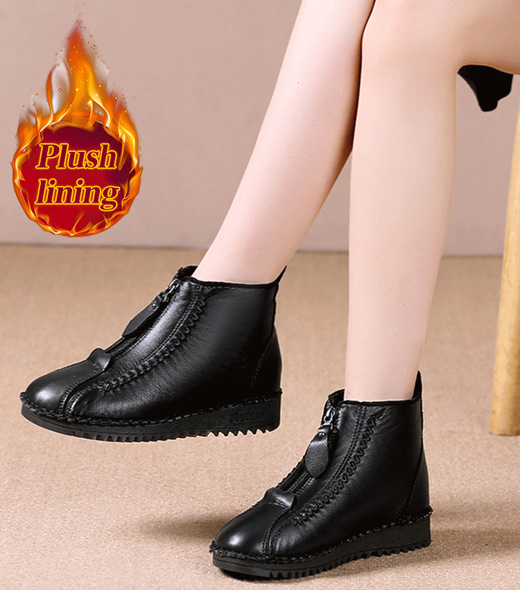 🔥【35-42】Botas de mujer para otoño e invierno con suela suave y cremallera, modernas y cómodas