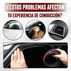 🚗🔇 Tira de Sellado Automotriz de 5 Orificios | Aislamiento Acústico, Antipolvo e Impermeable | Con Adhesivo para Puertas, Capó y Maletero ✨