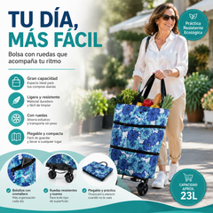 🛒 Carrito de compras plegable 2 en 1 – Tu aliado ligero y multifunción 🛍️✨