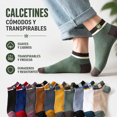 💥【Compre 5 y obtenga 5 gratis】【36-42】🧦Calcetines deportivos para hombre con sudor y desodorante