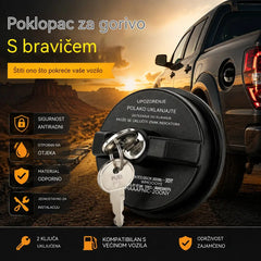 🚗🔒Čep spremnika goriva za teške uvjete rada, koji se može zaključati (s ključem)