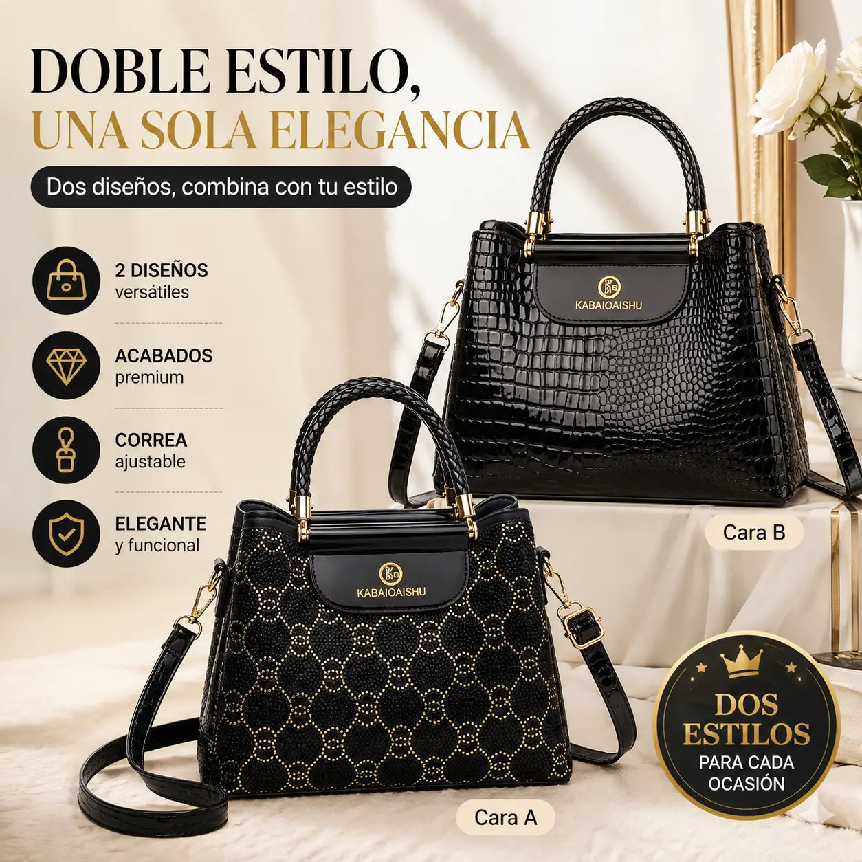 🔥50% de descuento 🔥 2026 Nuevo bolso de mano de gran capacidad para mujer, ligero y lujoso