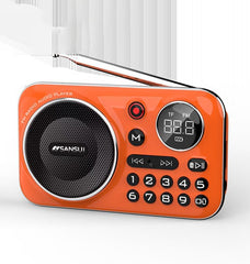 【💥Poslední den, sleva 50 %!】✨Přenosné rádio s Bluetooth, hudební přehrávač, podporuje paměťové karty a USB flash disky.