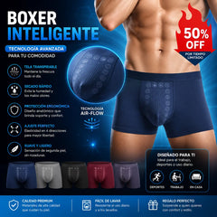 👍🩲【Conjunto de calzoncillos bóxer de tres piezas transpirables y antibacterianos para hombre】