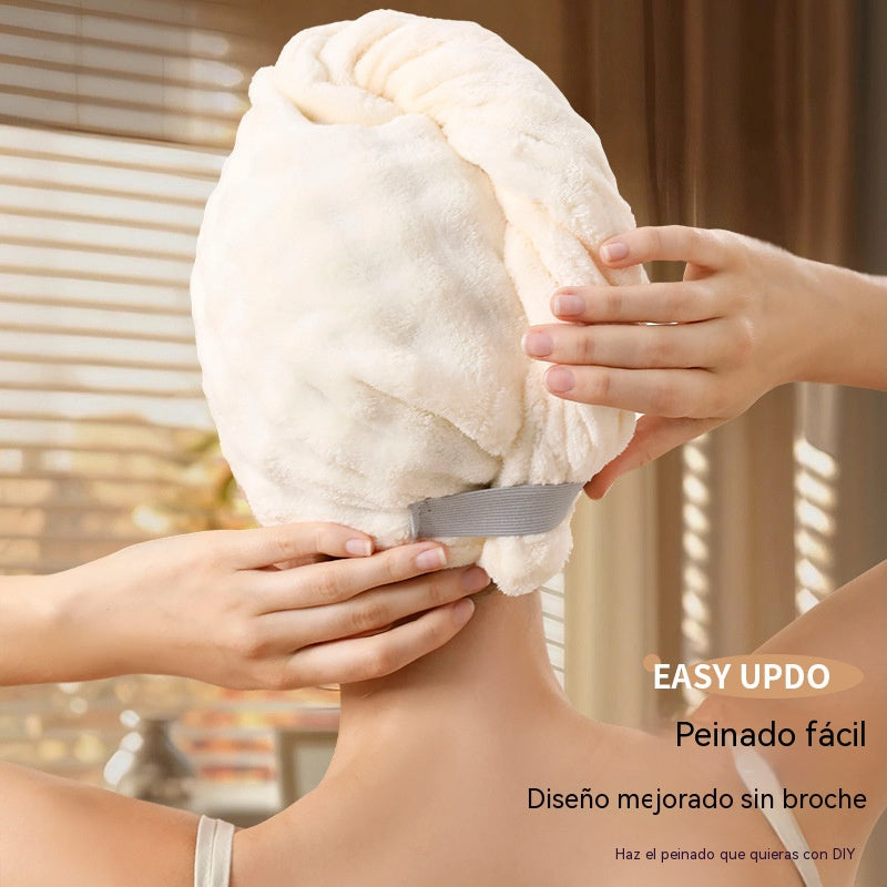Gorro secador de pelo, bolso de mujer de secado rápido, pañuelo para la cabeza, gorro de ducha