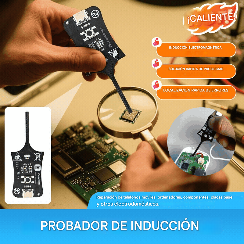2 artículos por 25 euros-🛠️Probador de inductancia OSS. 📱Solución de problemas de inductores en placas base de teléfonos móviles. ⚡Instrumento de medición de inducción electromagnética.