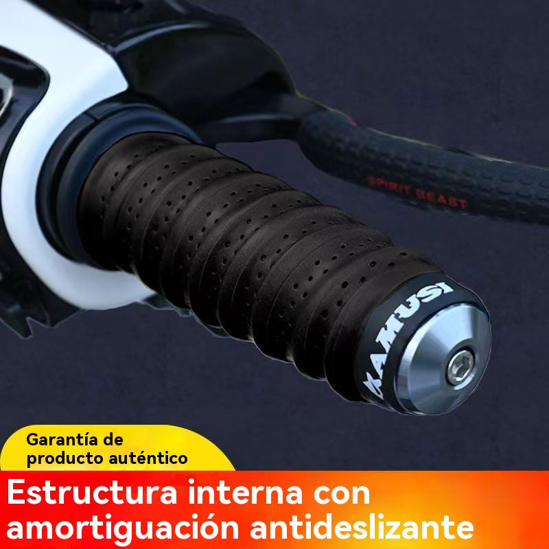 💥【Compra 2 y llévate 2 gratis】💯Correas de manillar de silicona suaves y antideslizantes, aptas para motocicletas y bicicletas.