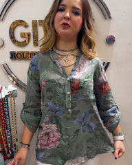 💐【S-5XL】🦋2025 nueva camisa de cuello alto de moda para mujer
