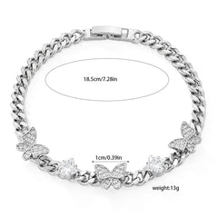Pulsera de circonita dorada