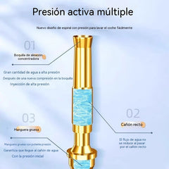🚿[Juego de 2 piezas]💧 Pistola de agua a alta presión: lavado de autos, jardín, 10 veces más presión, multimodo ⚡