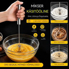 【2-osaline komplekt】Roostevabast terasest poolautomaatne munavahustaja