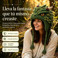 ✨🧶 Kit de Crochet DIY: Gorro con Capucha de Fantasía – Teje tu Estilo Mágico 🧝‍♀️✨