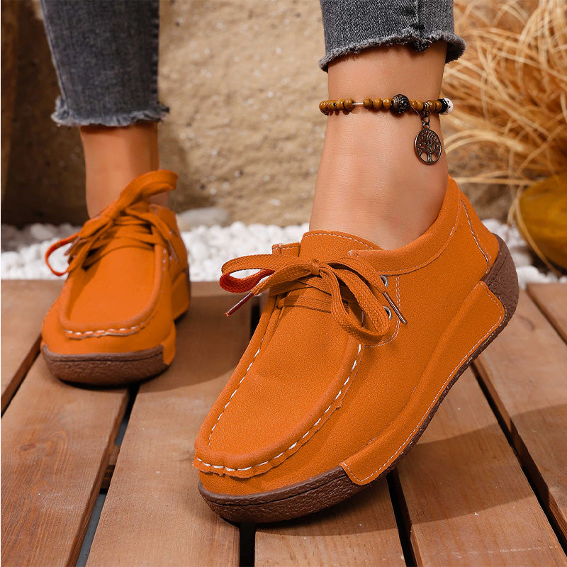 🔥【Especiales de otoño】Zapatos casuales con cordones de felpa de la colección Otoño 2025