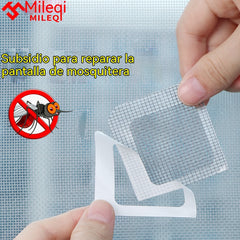 【12cm*10m】Reparación de agujeros en mosquiteras con cinta adhesiva, reparación de malla de acero inoxidable.