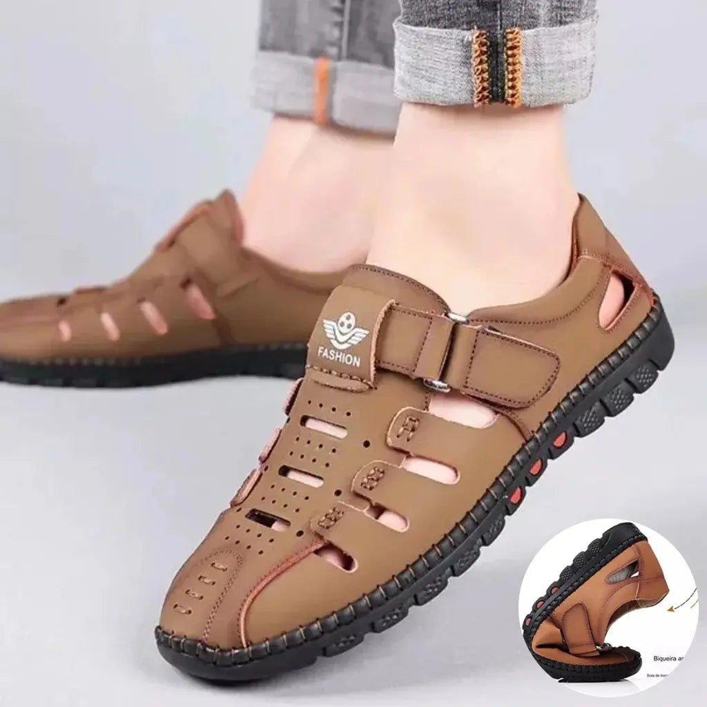 🔥【38-44】2026 verano nuevos zapatos casuales huecos transpirables para hombres suela suave🔥